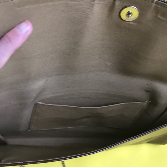 Vintage 80’s brown leather clutch/shoulder purse - Picture 7 of 8